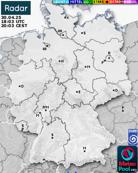 Weather radar for Germany