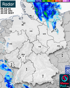 WetterRadar / RegenRadar für Deutschland