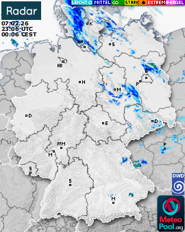 WetterRadar / RegenRadar für Deutschland