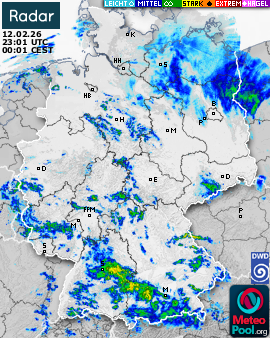 WetterRadar / RegenRadar für Deutschland
