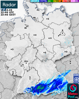 WetterRadar / RegenRadar für Deutschland