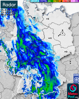 WetterRadar / RegenRadar für Deutschland