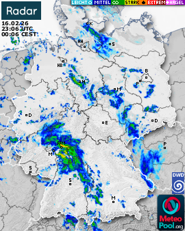 WetterRadar / RegenRadar für Deutschland