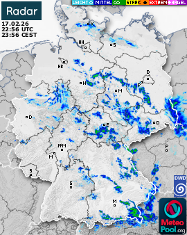 WetterRadar / RegenRadar für Deutschland