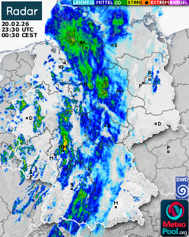 WetterRadar / RegenRadar für Deutschland