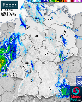 WetterRadar / RegenRadar für Deutschland