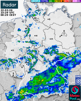 WetterRadar / RegenRadar für Deutschland