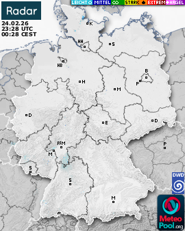 WetterRadar / RegenRadar für Deutschland