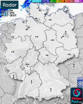 WetterRadar / RegenRadar für Deutschland