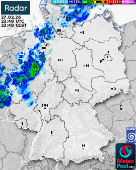 WetterRadar / RegenRadar für Deutschland