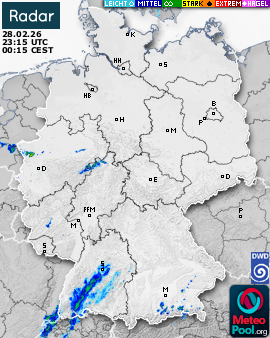 WetterRadar / RegenRadar für Deutschland