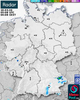 WetterRadar / RegenRadar für Deutschland