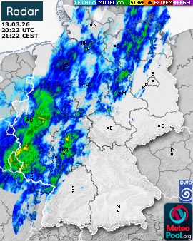 WetterRadar / RegenRadar für Deutschland