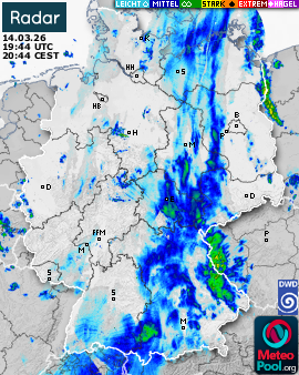 WetterRadar / RegenRadar für Deutschland