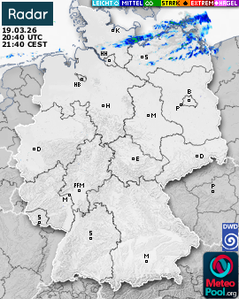 WetterRadar / RegenRadar für Deutschland