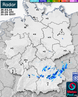 WetterRadar / RegenRadar für Deutschland