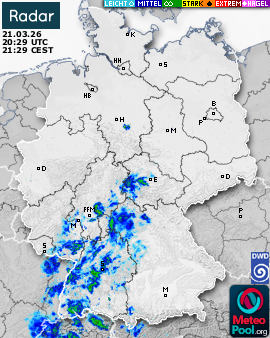 WetterRadar / RegenRadar für Deutschland