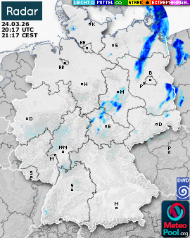WetterRadar / RegenRadar für Deutschland
