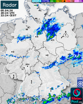 WetterRadar / RegenRadar für Deutschland