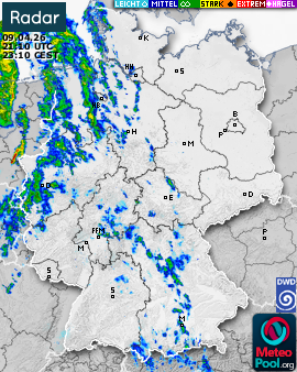WetterRadar / RegenRadar für Deutschland