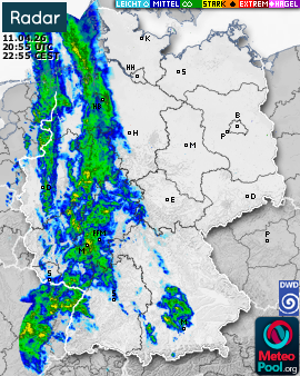 WetterRadar / RegenRadar für Deutschland