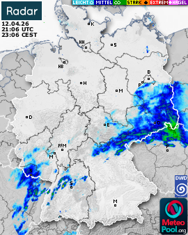 WetterRadar / RegenRadar für Deutschland