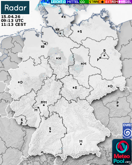 WetterRadar / RegenRadar für Deutschland