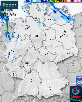 WetterRadar / RegenRadar für Deutschland