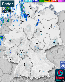 WetterRadar / RegenRadar für Deutschland
