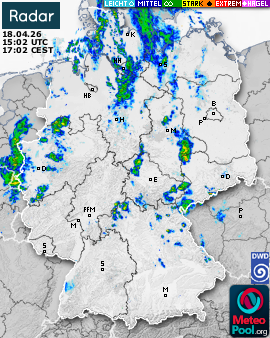WetterRadar / RegenRadar für Deutschland
