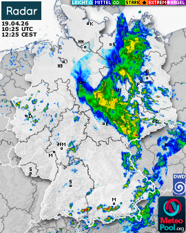 WetterRadar / RegenRadar für Deutschland