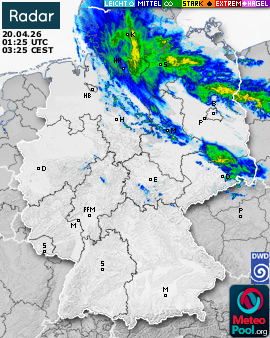 WetterRadar / RegenRadar für Deutschland