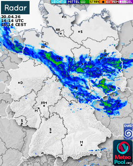 WetterRadar / RegenRadar für Deutschland