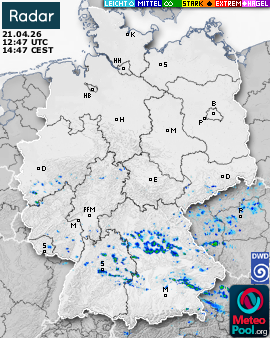 WetterRadar / RegenRadar für Deutschland
