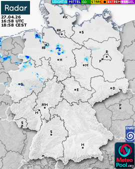 WetterRadar / RegenRadar für Deutschland