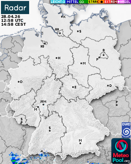 WetterRadar / RegenRadar für Deutschland