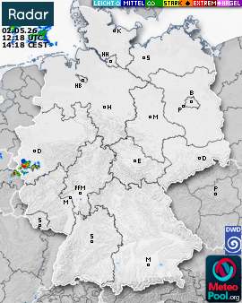 WetterRadar / RegenRadar für Deutschland