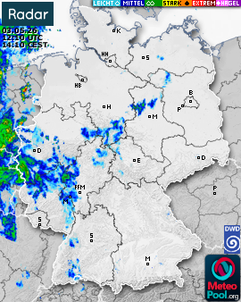 WetterRadar / RegenRadar für Deutschland