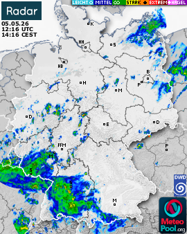WetterRadar / RegenRadar für Deutschland