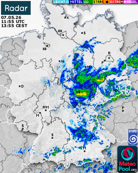 WetterRadar / RegenRadar für Deutschland