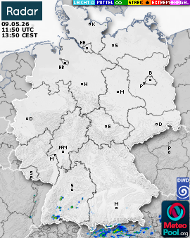 WetterRadar / RegenRadar für Deutschland