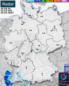 WetterRadar / RegenRadar für Deutschland