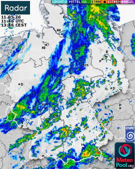 WetterRadar / RegenRadar für Deutschland