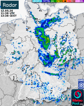 WetterRadar / RegenRadar für Deutschland
