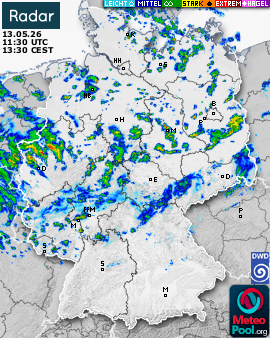 WetterRadar / RegenRadar für Deutschland