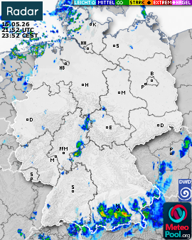 WetterRadar / RegenRadar für Deutschland