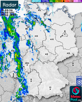 WetterRadar / RegenRadar für Deutschland