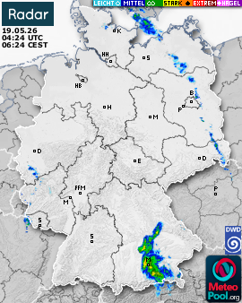 WetterRadar / RegenRadar für Deutschland