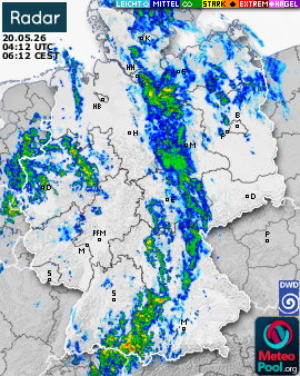 WetterRadar / RegenRadar für Deutschland