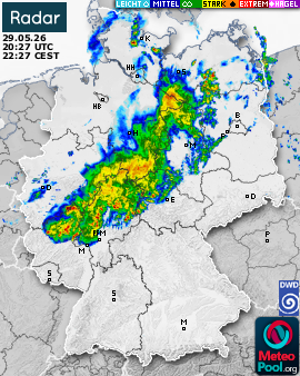 WetterRadar / RegenRadar für Deutschland